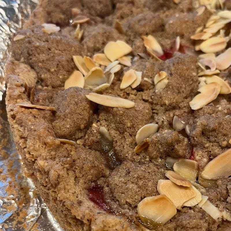 Plum Almond Tart (Zwetschgen-Mandel-Tarte) - Authentic German baking in Asheville, NC
