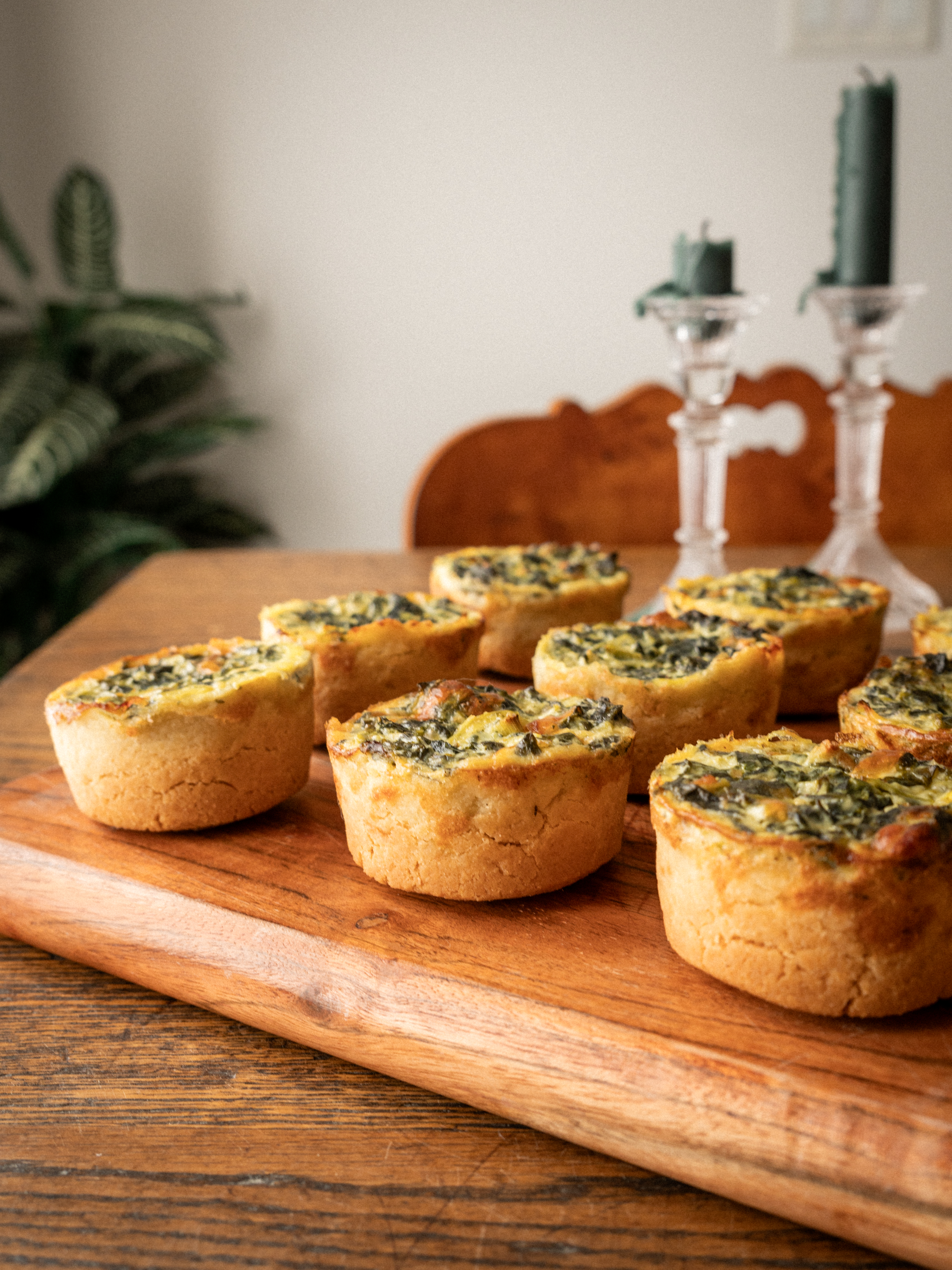 Spinach Tartlets (Spinat-Törtchen) - Authentic German baking in Asheville, NC